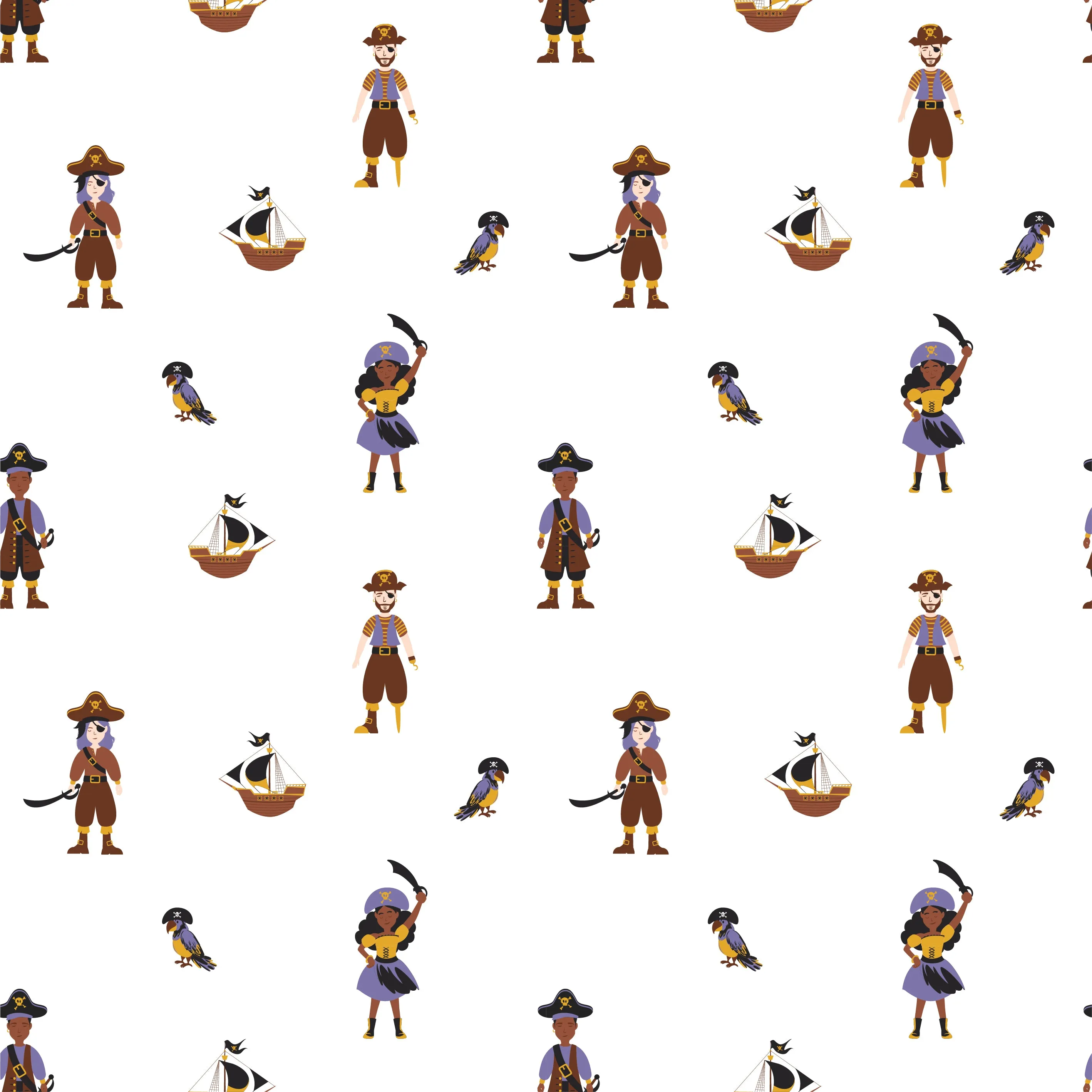 Pirate | Short Sleeve Pajamas