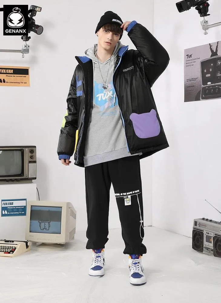 Plain Drawstring Elastic Waist Casual Pants