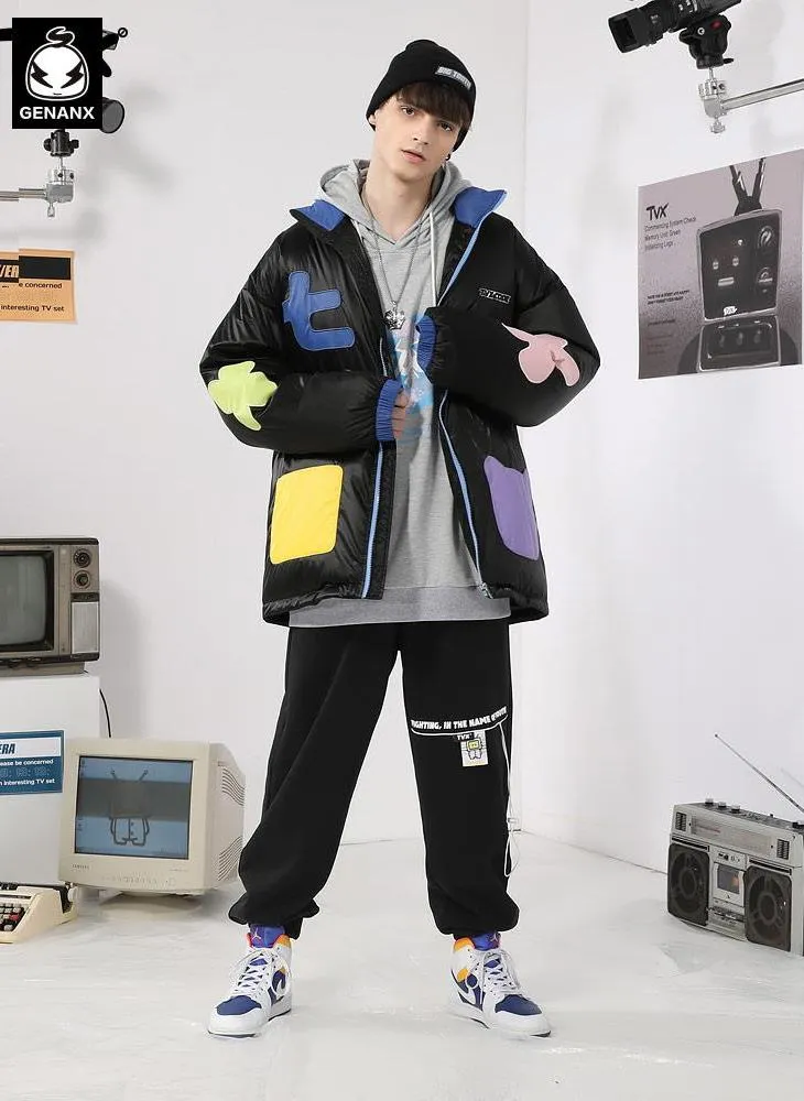 Plain Drawstring Elastic Waist Casual Pants