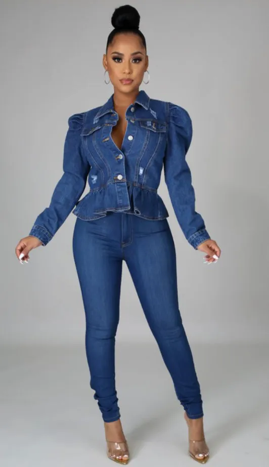 Pressure Peplum Jacket