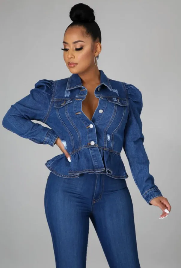 Pressure Peplum Jacket