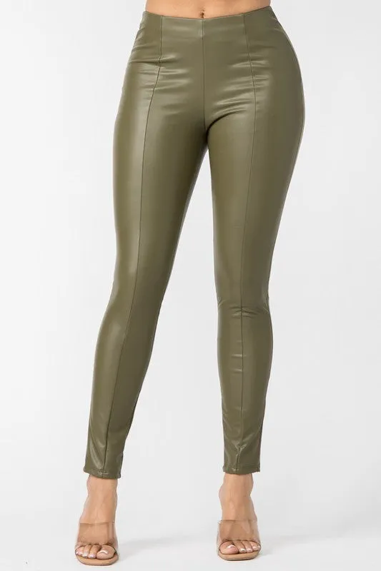 PU SKINNY PANTS