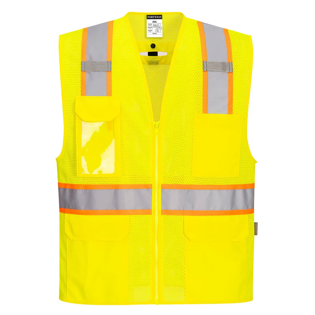 PW US394 - Hi-Vis Contrast Fall Protection Vest