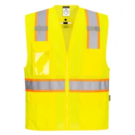 PW US394 - Hi-Vis Contrast Fall Protection Vest