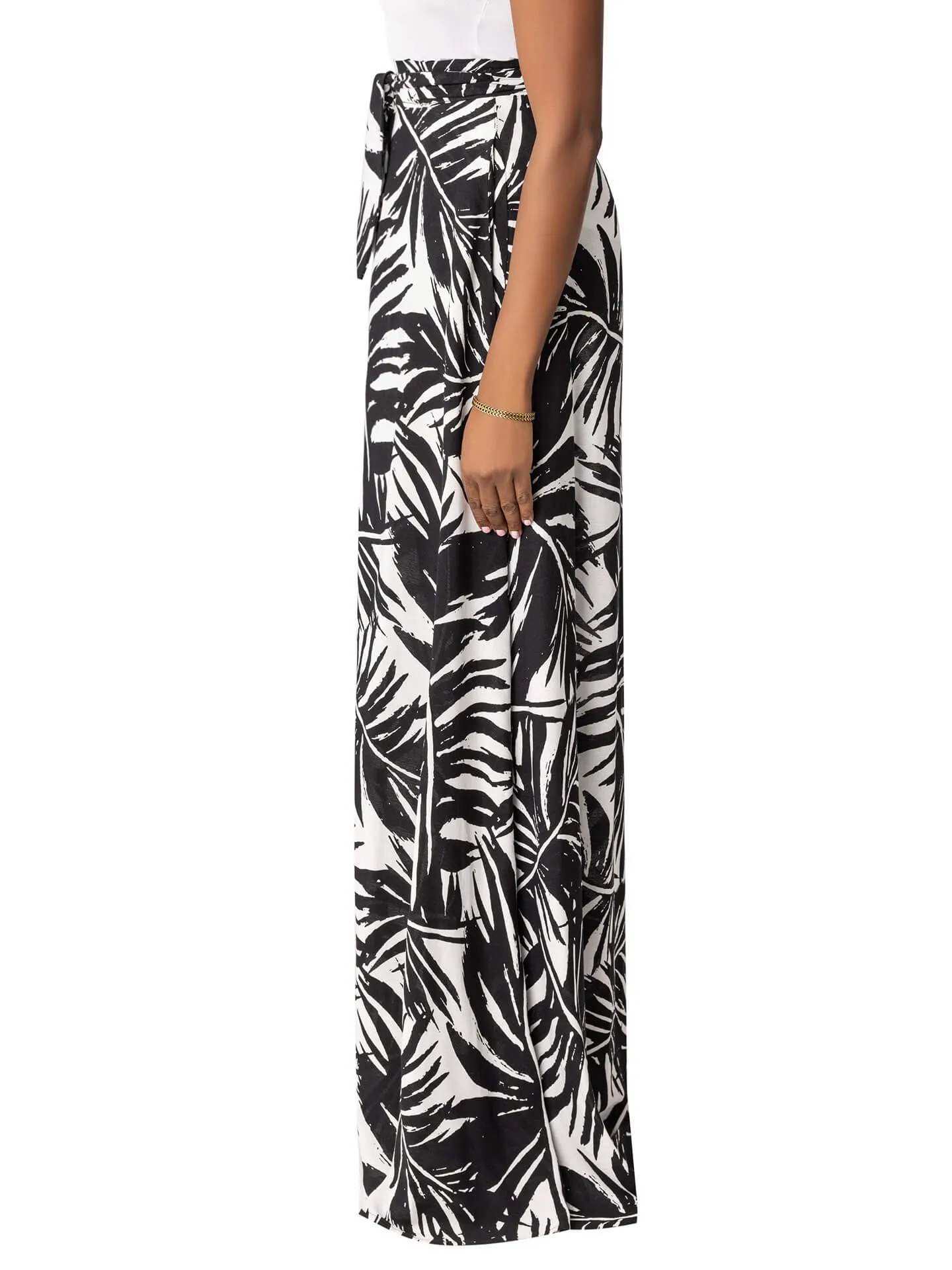 "Canary Island" Wrap Maxi Skirt