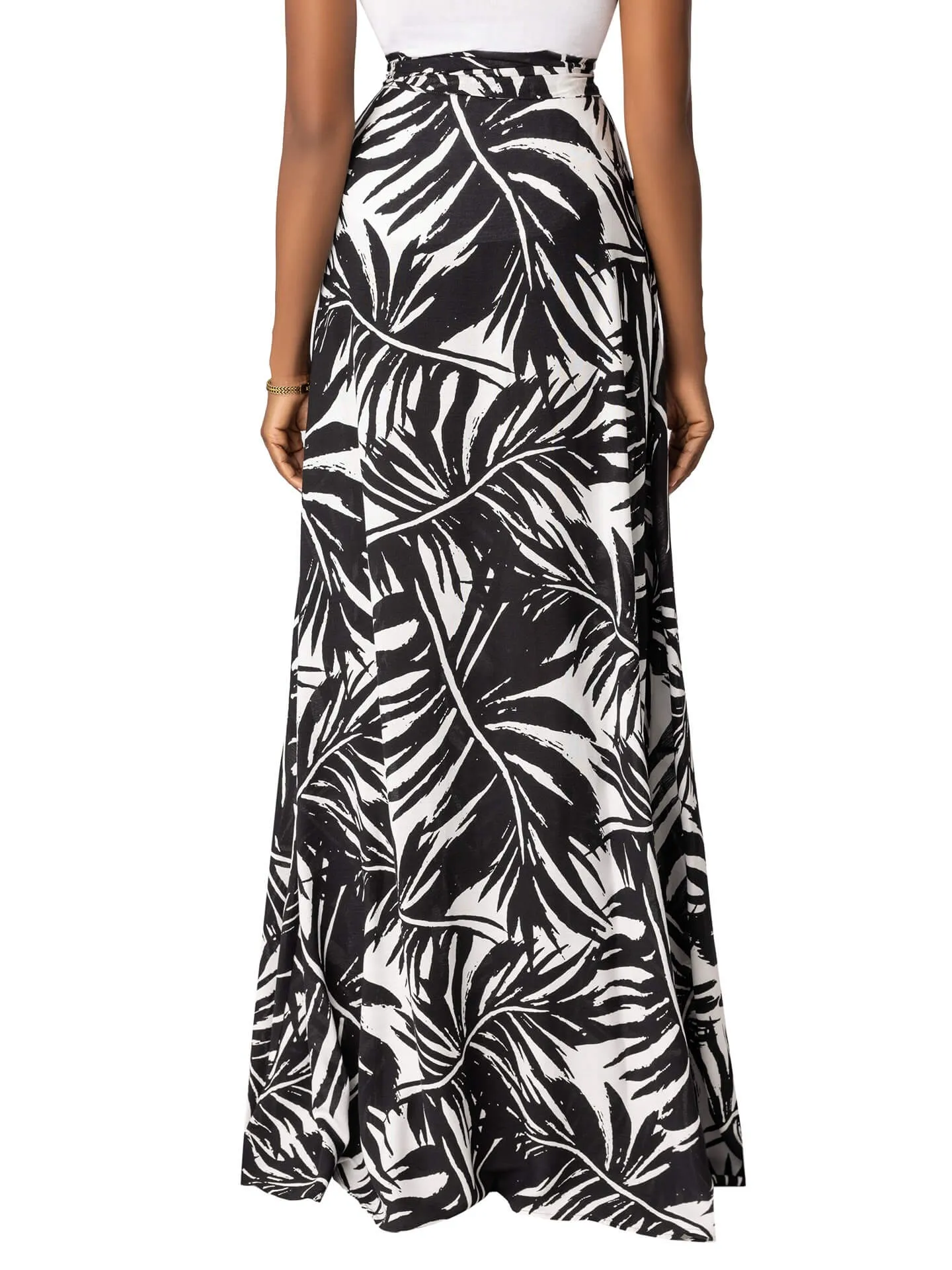 "Canary Island" Wrap Maxi Skirt