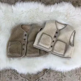 Sherpa Button-Down Vest