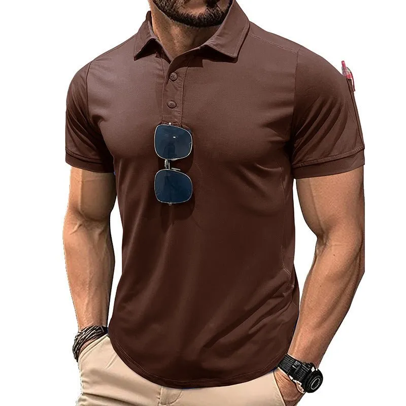 Short Sleeve Quick Drying Polo Shirt