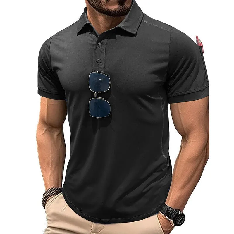 Short Sleeve Quick Drying Polo Shirt