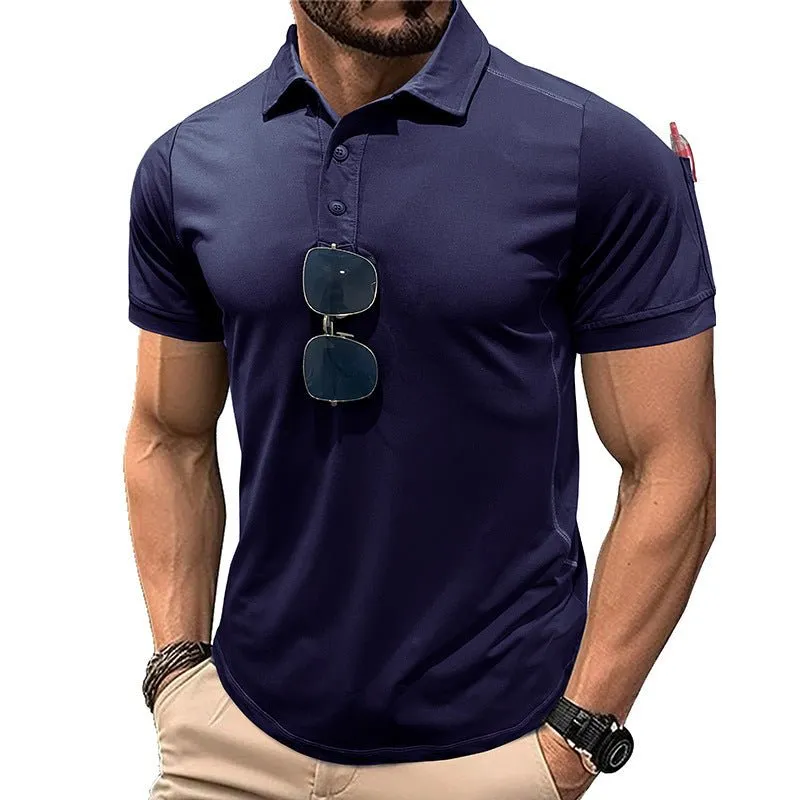 Short Sleeve Quick Drying Polo Shirt