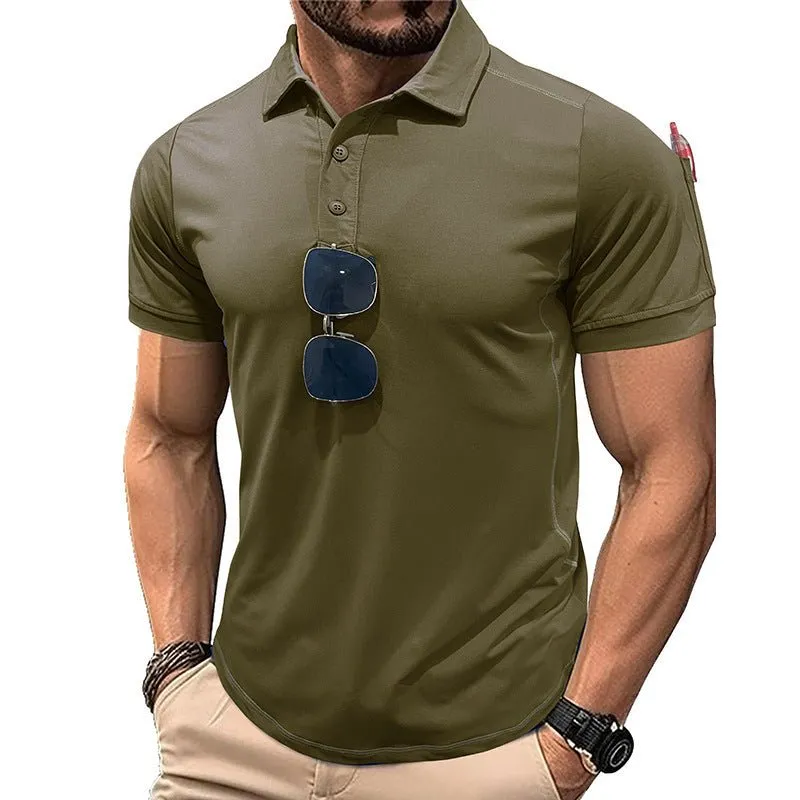 Short Sleeve Quick Drying Polo Shirt