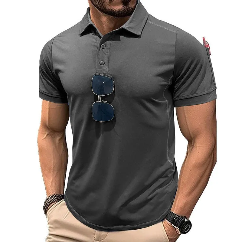 Short Sleeve Quick Drying Polo Shirt