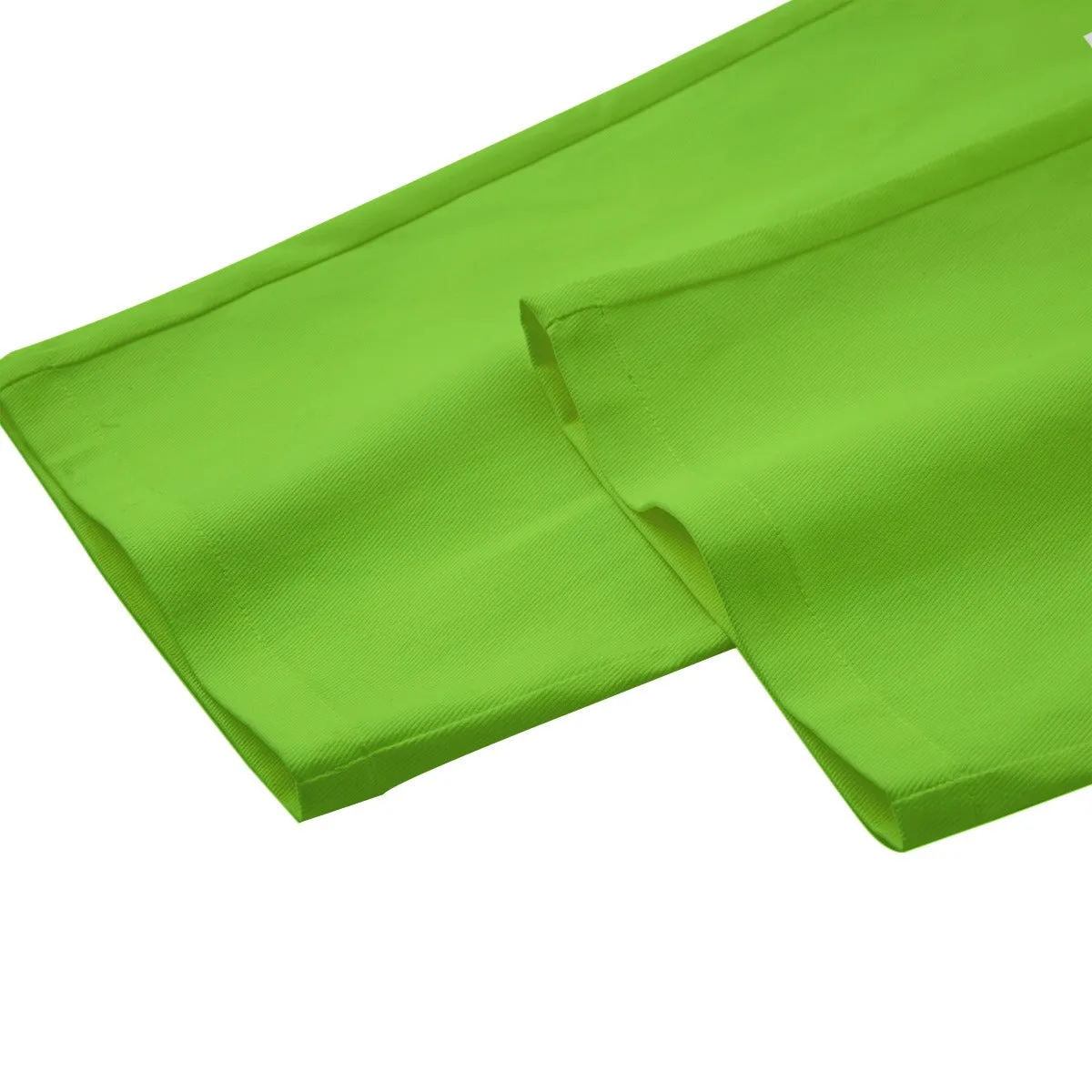 Sixty Eight 93 Logo White Green Apple Unisex Straight Casual Pants