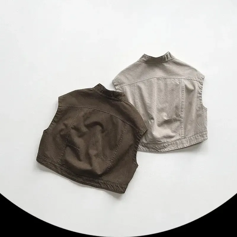 Sleeveless Cargo Vest