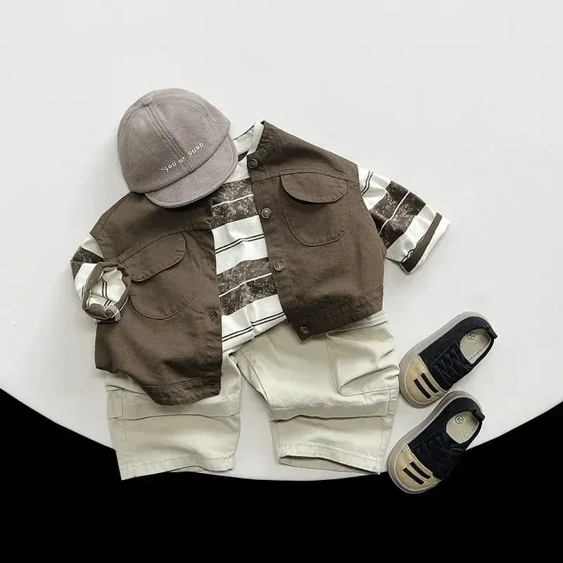 Sleeveless Cargo Vest
