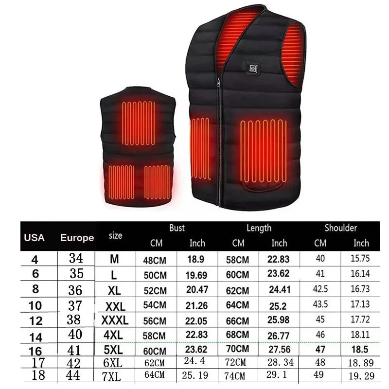 Smart Heating Cotton Vest
