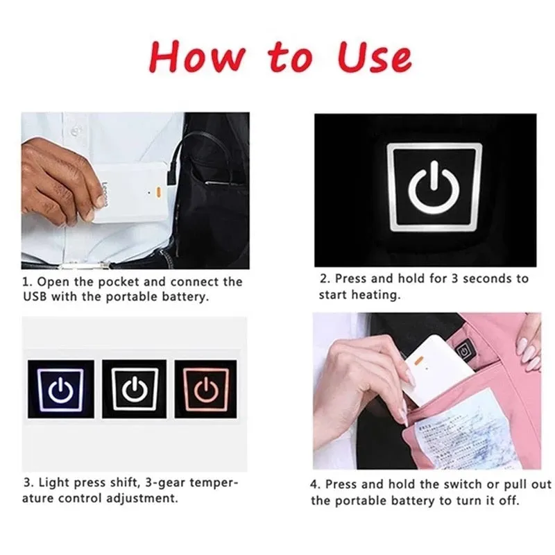 Smart Heating Cotton Vest