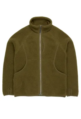 Snow Peak Men's Thermal Boa Fleece Jacket - Olive