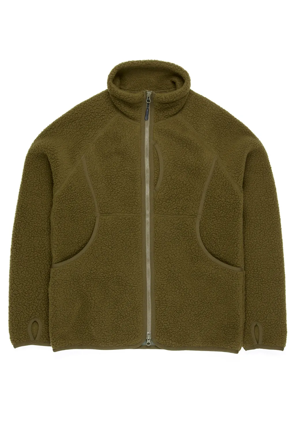 Snow Peak Men's Thermal Boa Fleece Jacket - Olive