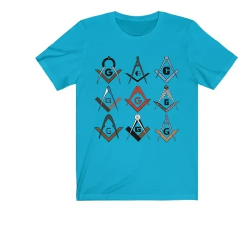 Square & Compass Symbols Masonic T-Shirt