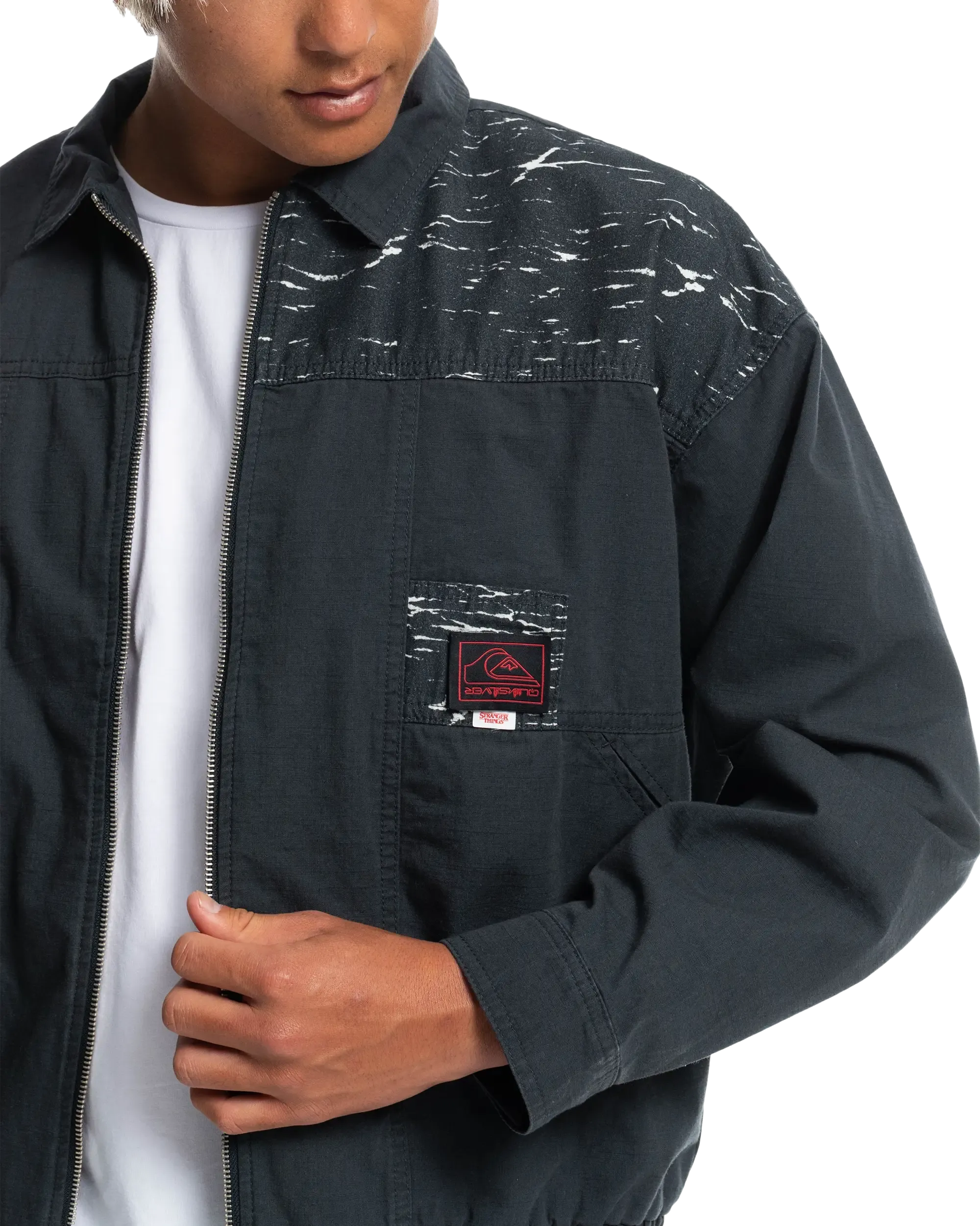 Stranger Things Upside Down Vecnas Lair Jacket in Black