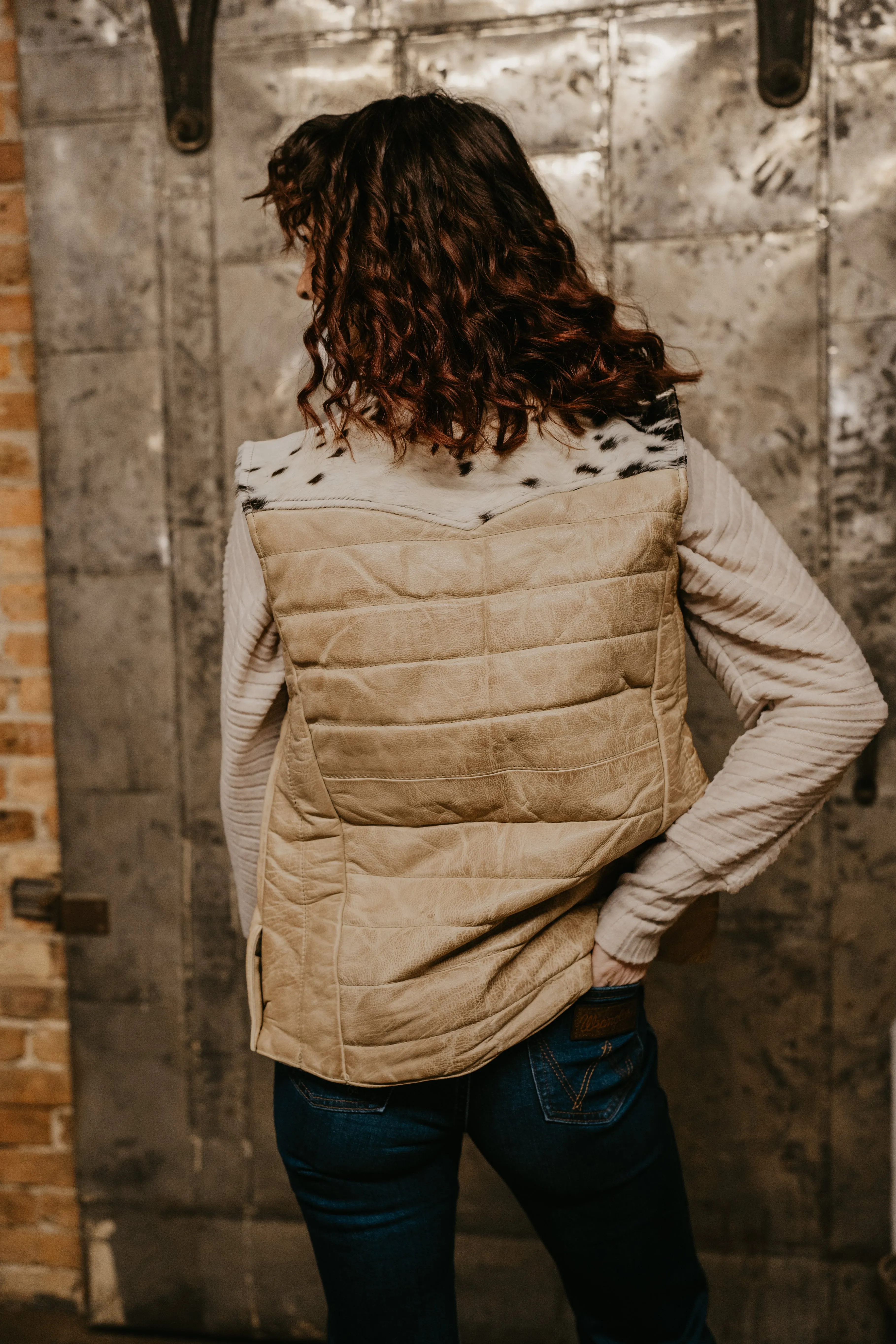 STS Ranchwear Women's Adalyn Palomino Cowhide Concealed Carry Vest