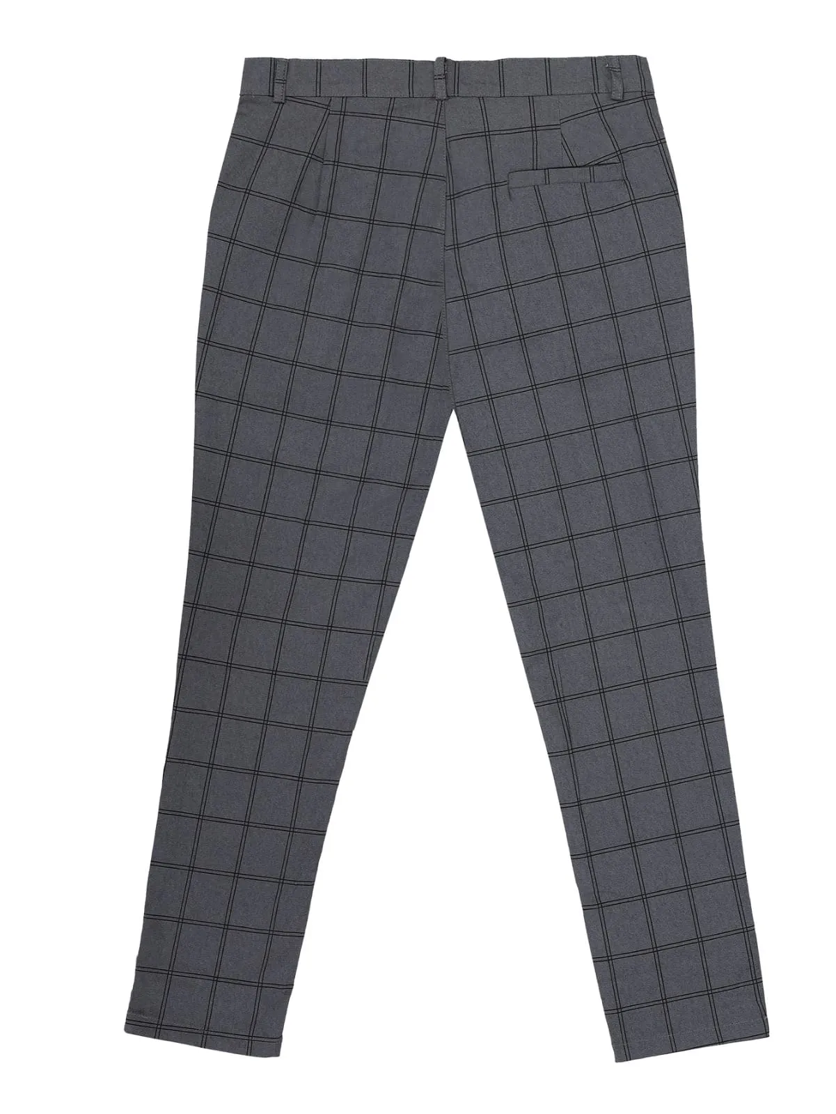 Summer Men's Slim Casual Pants Button Zipper Placket Plaid Print Solid Color Fashion Pencil Pants Business Work Casual Youth L S2701624