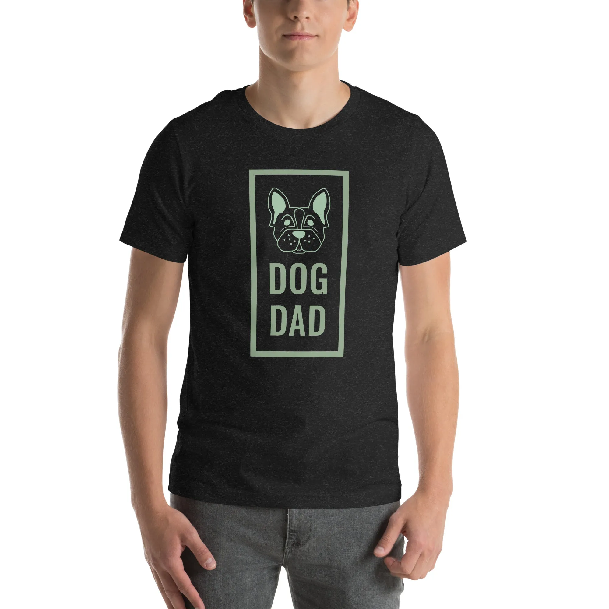 T-Shirts - Dog Dad (Glamourange Pets Staple T-Shirts - Front Print 0012 Model)
