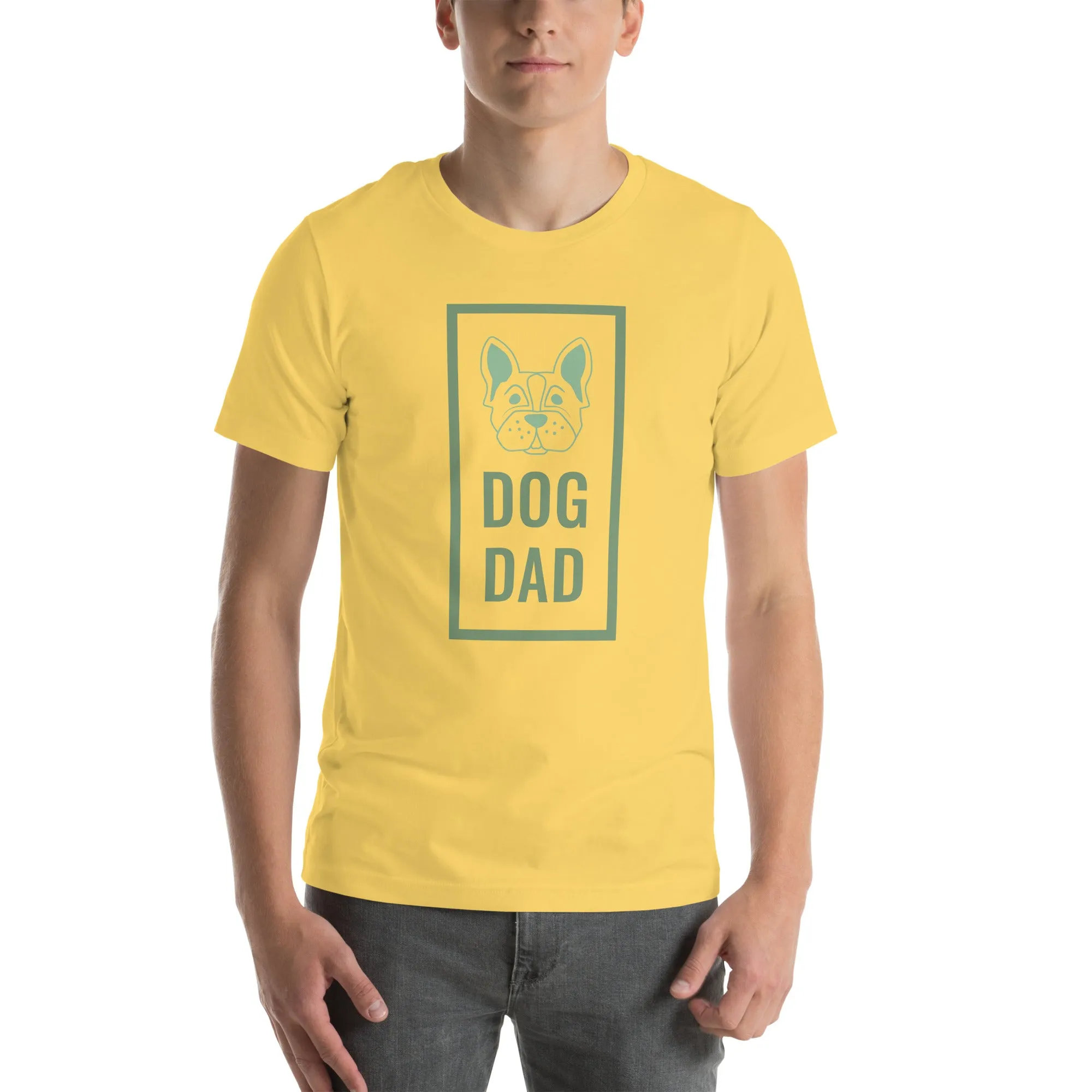 T-Shirts - Dog Dad (Glamourange Pets Staple T-Shirts - Front Print 0012 Model)