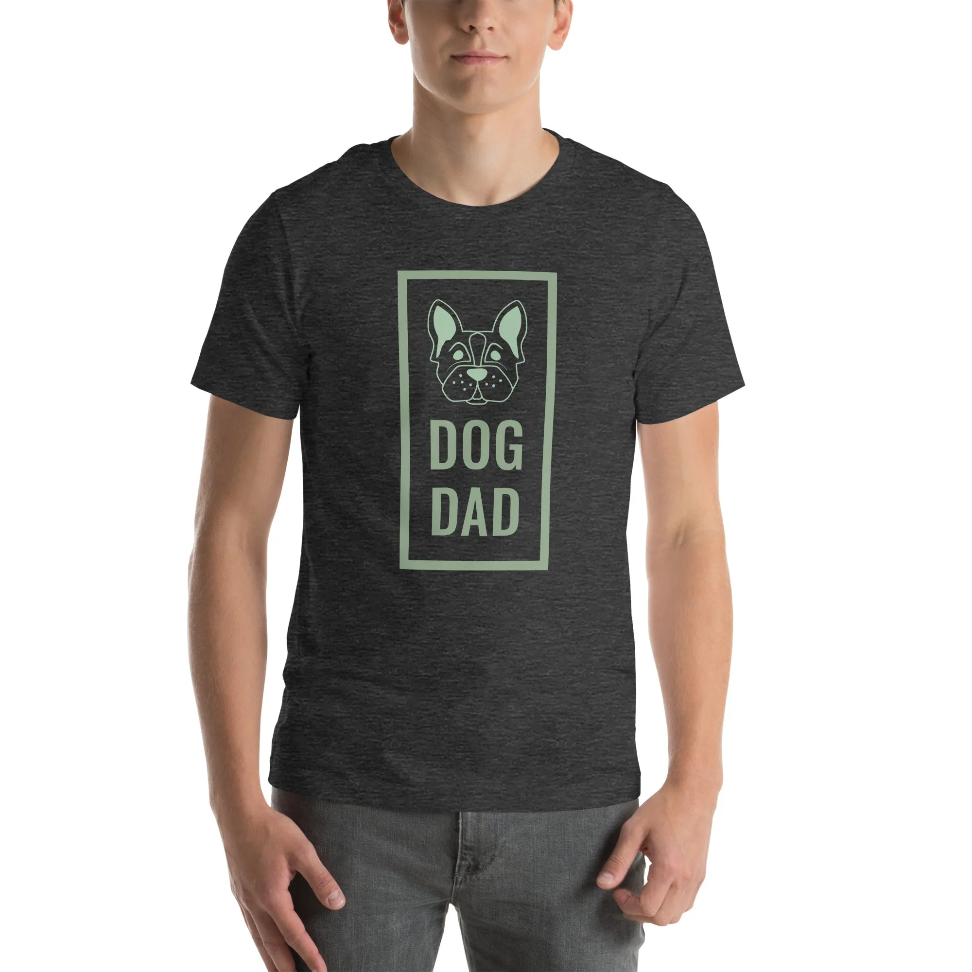 T-Shirts - Dog Dad (Glamourange Pets Staple T-Shirts - Front Print 0012 Model)