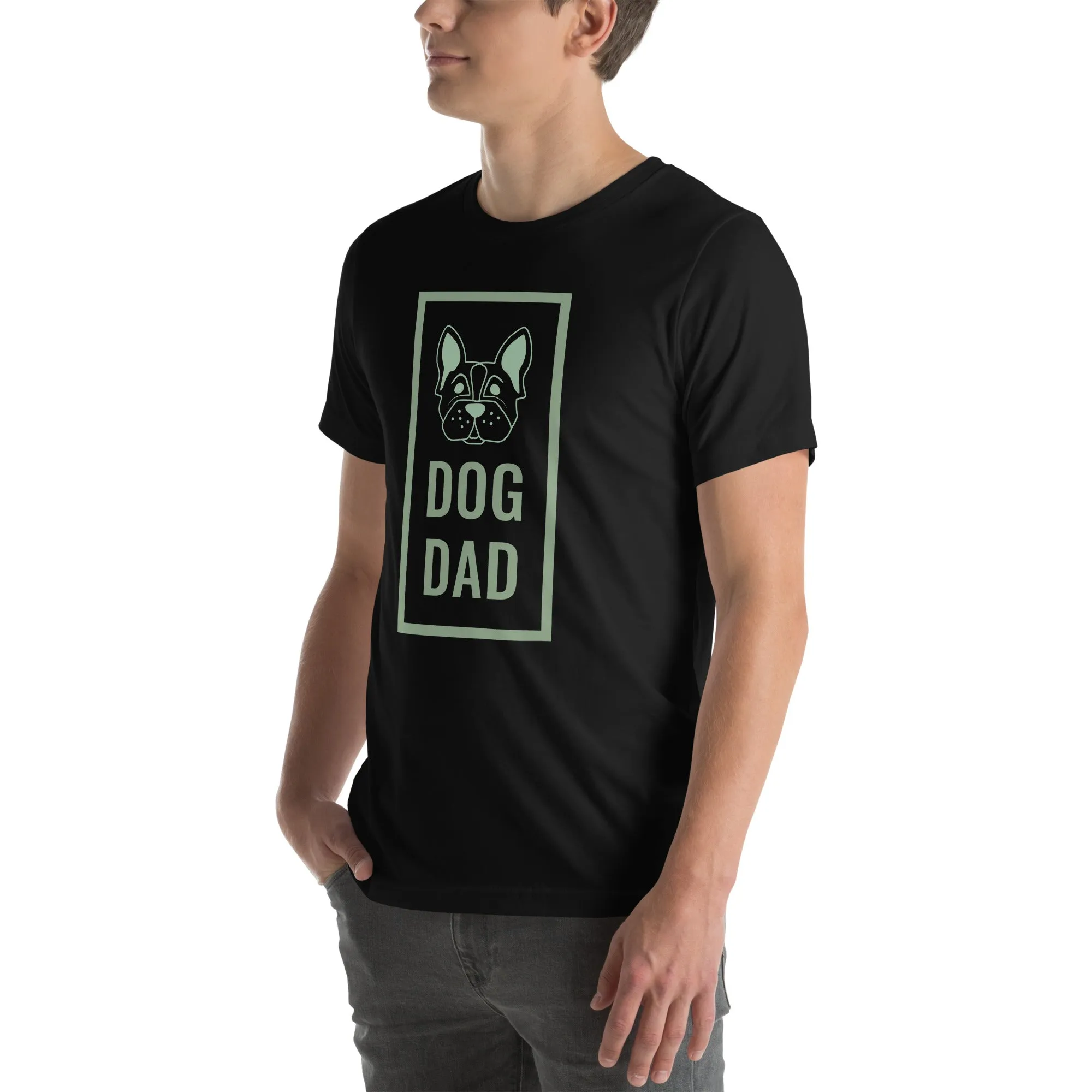 T-Shirts - Dog Dad (Glamourange Pets Staple T-Shirts - Front Print 0012 Model)