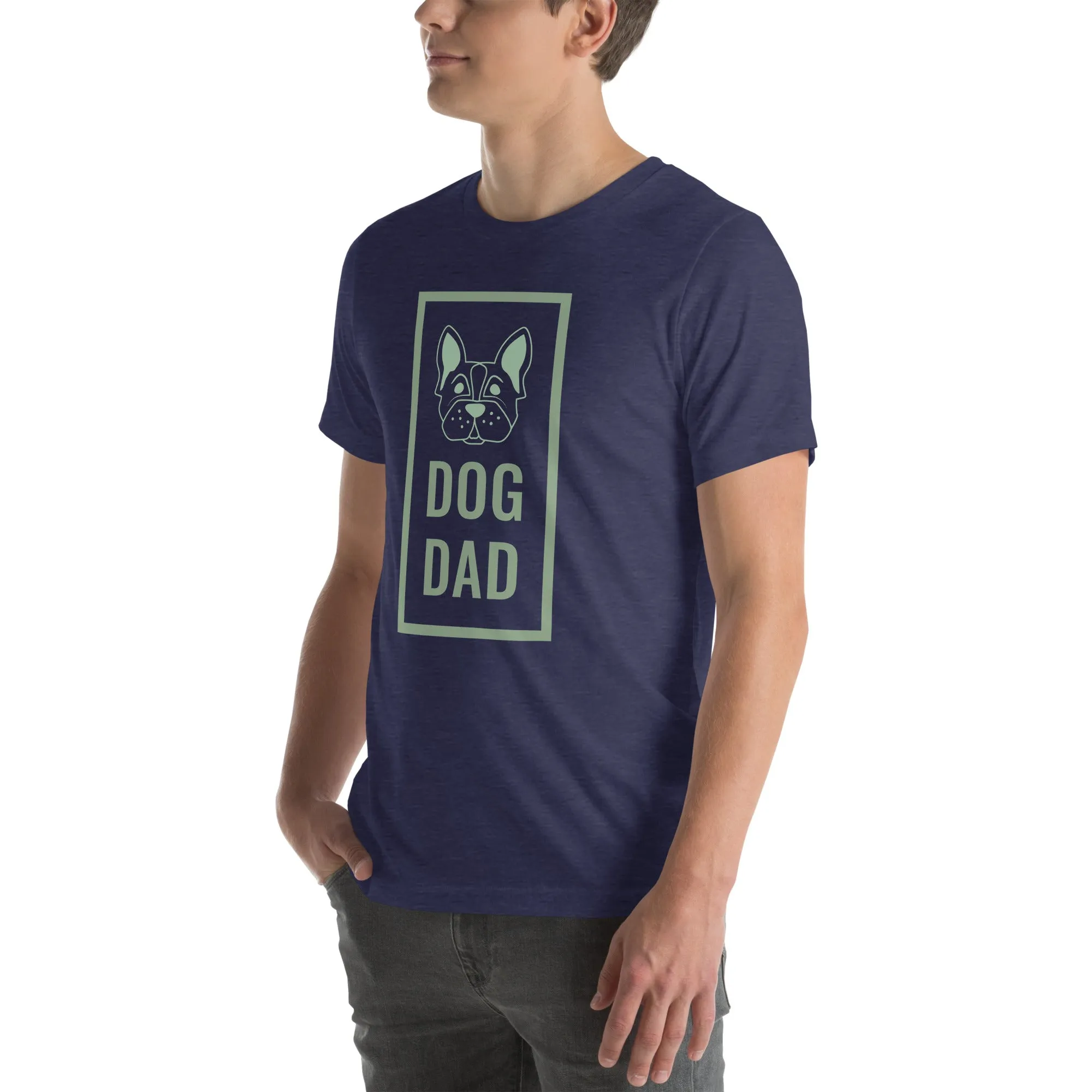 T-Shirts - Dog Dad (Glamourange Pets Staple T-Shirts - Front Print 0012 Model)