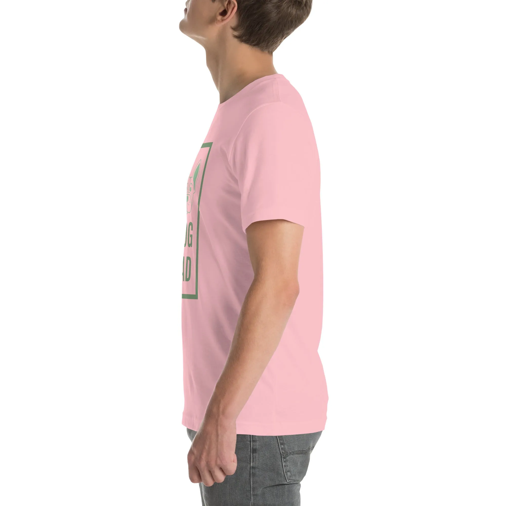 T-Shirts - Dog Dad (Glamourange Pets Staple T-Shirts - Front Print 0012 Model)