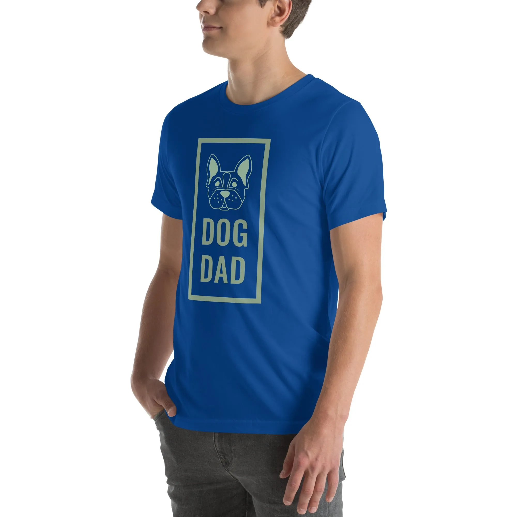 T-Shirts - Dog Dad (Glamourange Pets Staple T-Shirts - Front Print 0012 Model)