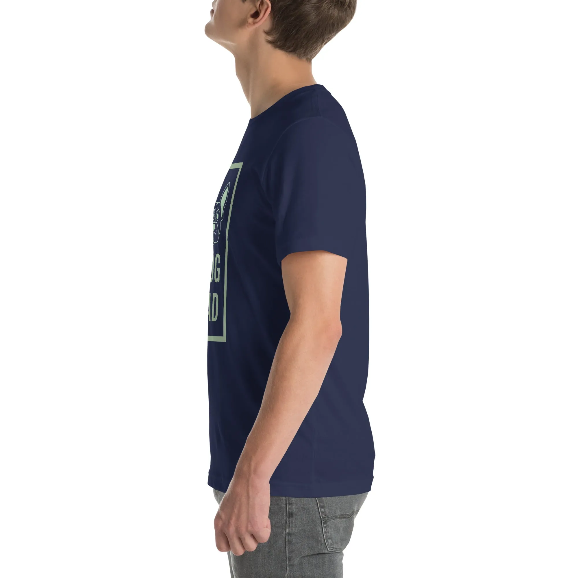 T-Shirts - Dog Dad (Glamourange Pets Staple T-Shirts - Front Print 0012 Model)