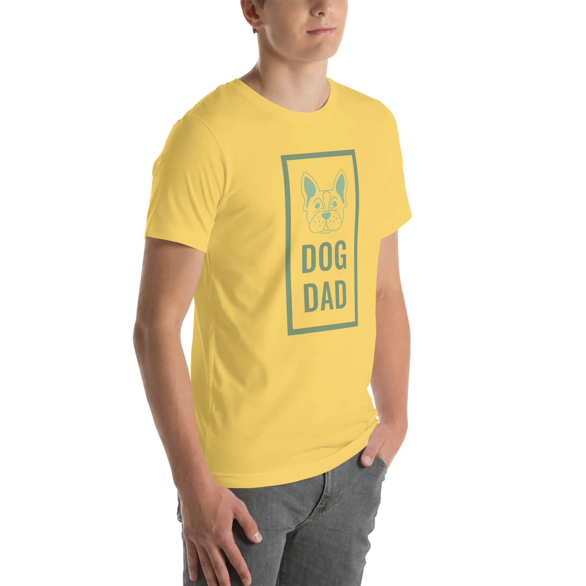 T-Shirts - Dog Dad (Glamourange Pets Staple T-Shirts - Front Print 0012 Model)