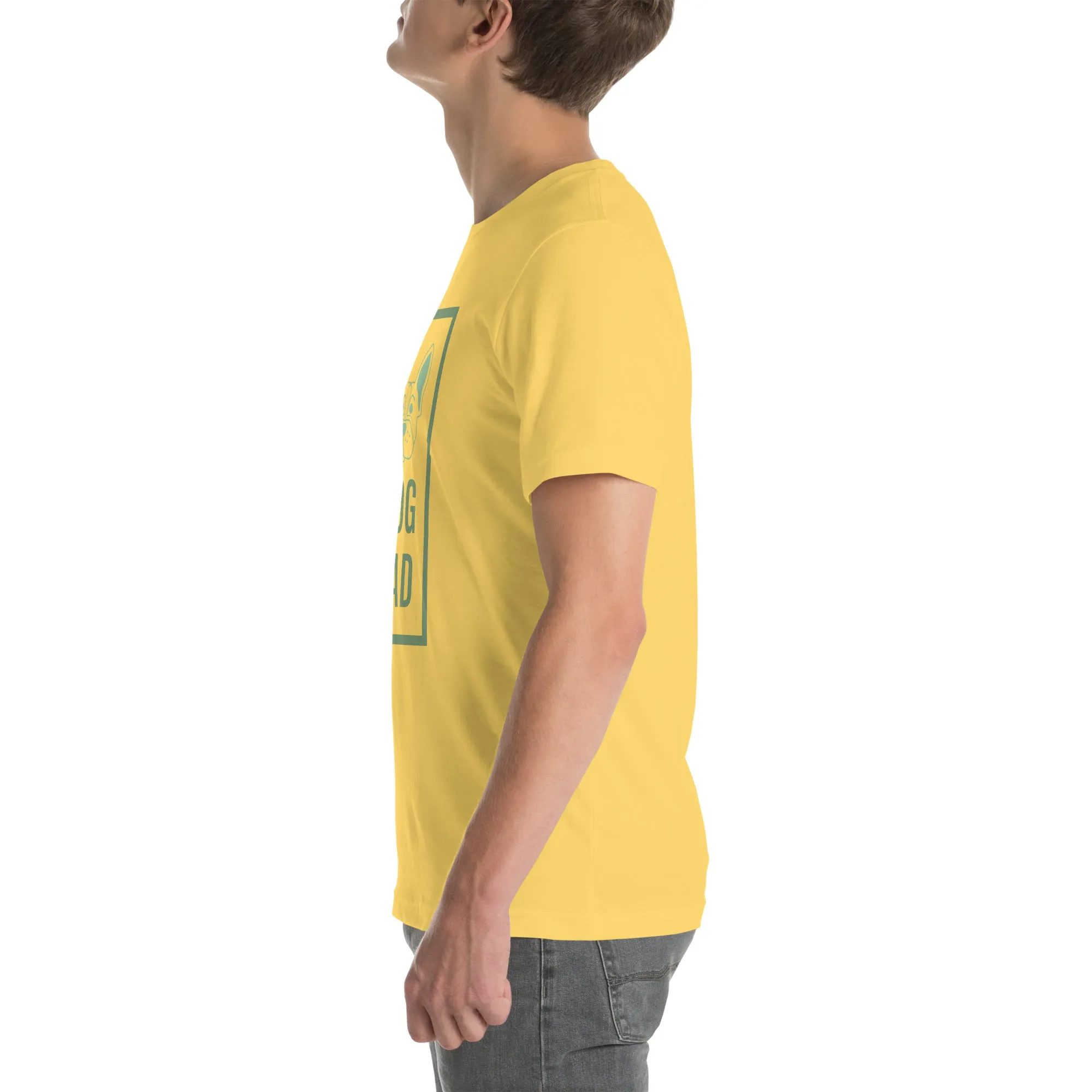 T-Shirts - Dog Dad (Glamourange Pets Staple T-Shirts - Front Print 0012 Model)