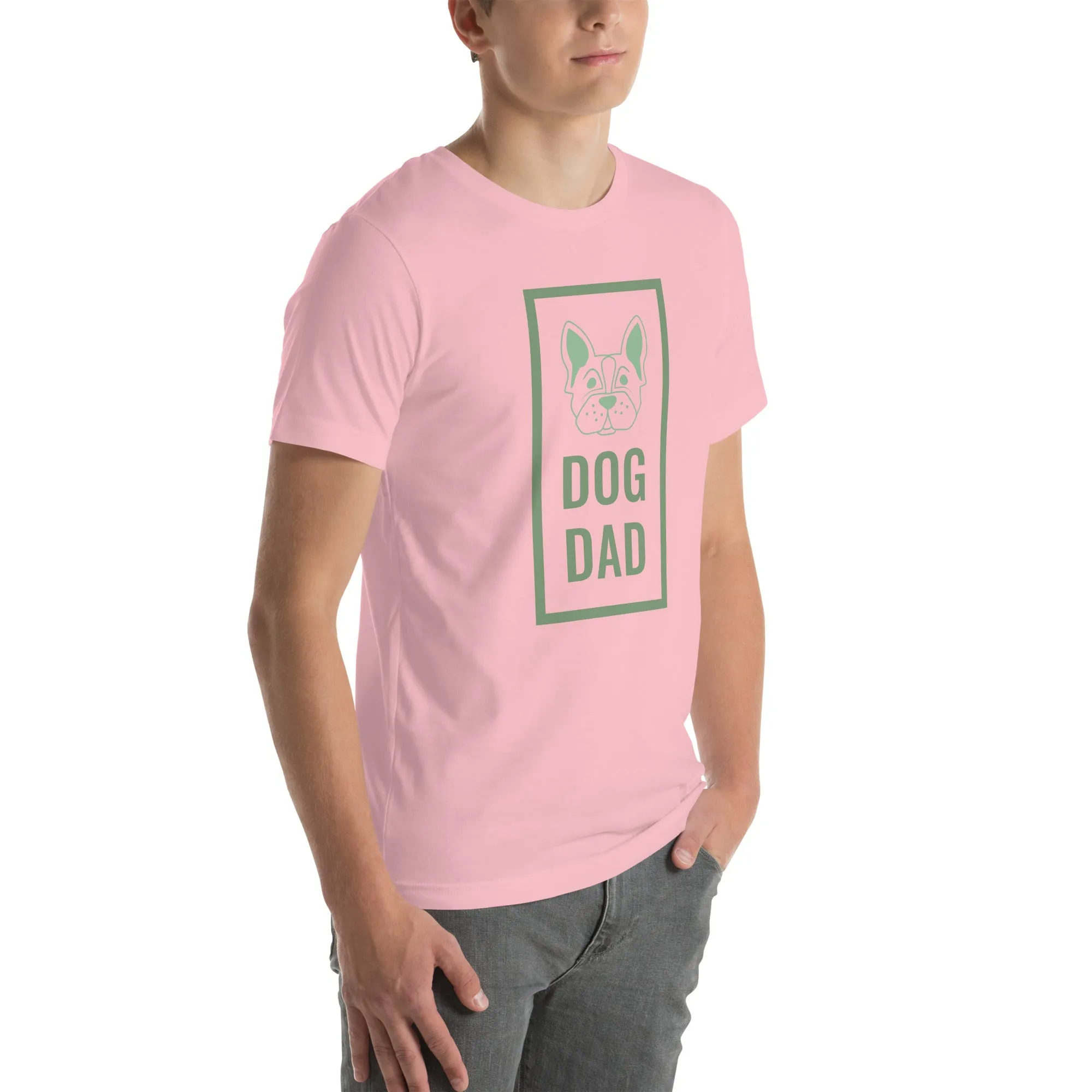 T-Shirts - Dog Dad (Glamourange Pets Staple T-Shirts - Front Print 0012 Model)