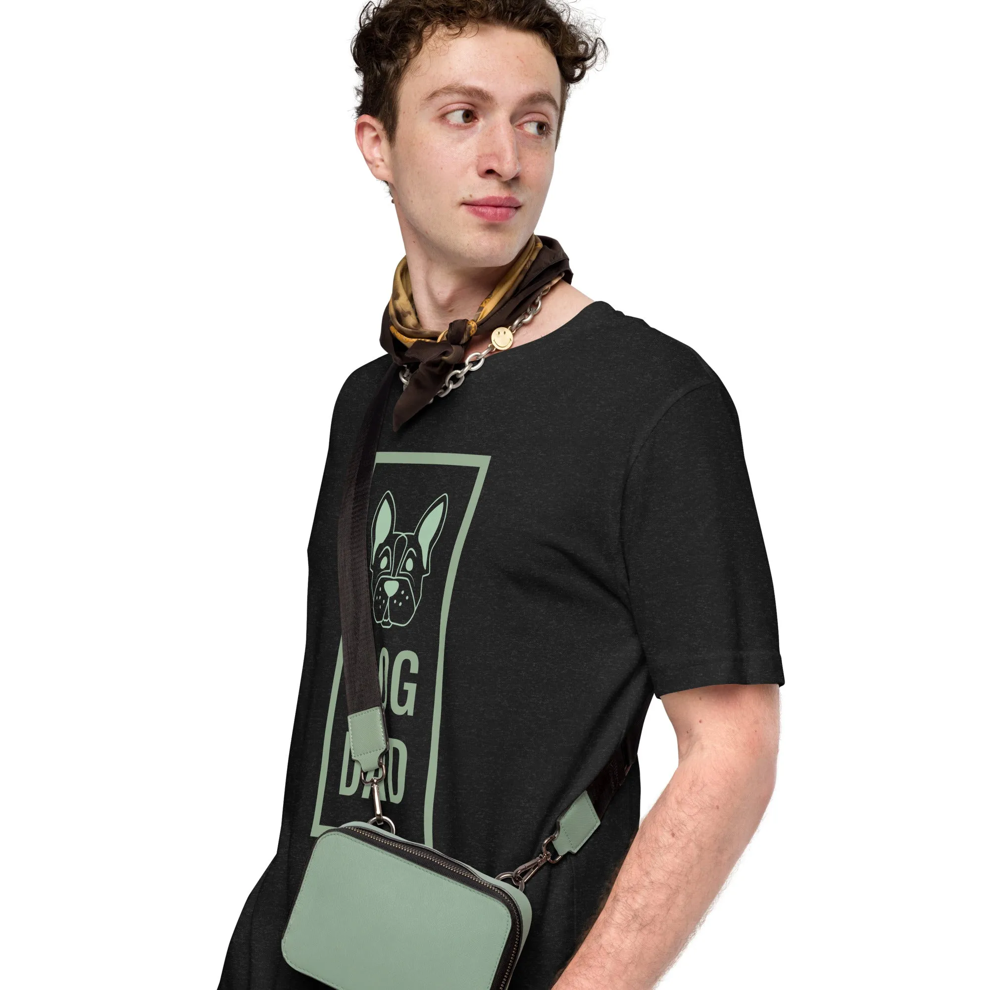 T-Shirts - Dog Dad (Glamourange Pets Staple T-Shirts - Front Print 0012 Model)