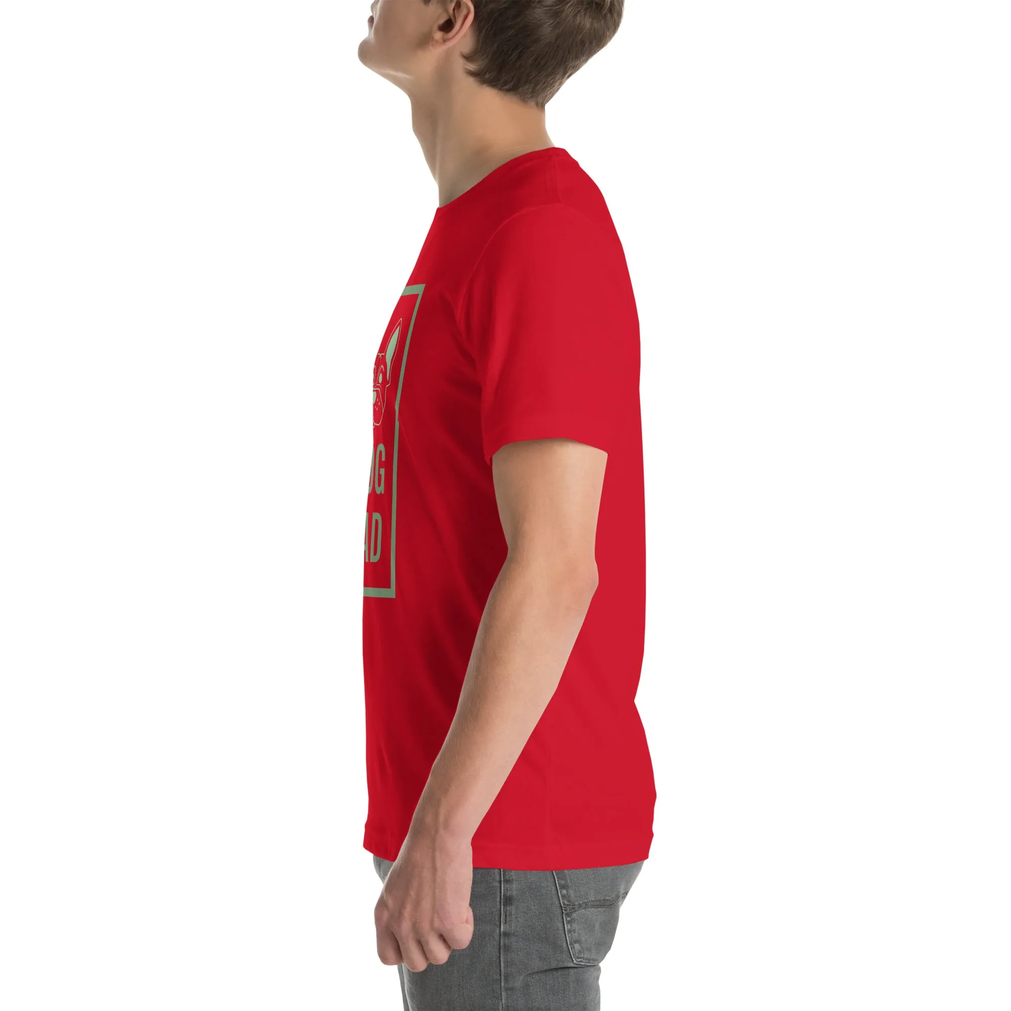 T-Shirts - Dog Dad (Glamourange Pets Staple T-Shirts - Front Print 0012 Model)