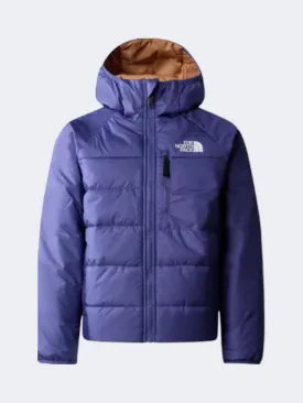 The North Face Reversible Perrito Boys Lifestyle Jacket Blue/Almond Brown