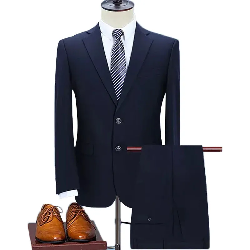 Trend4us Classic Three-Piece Formal Suit for Men