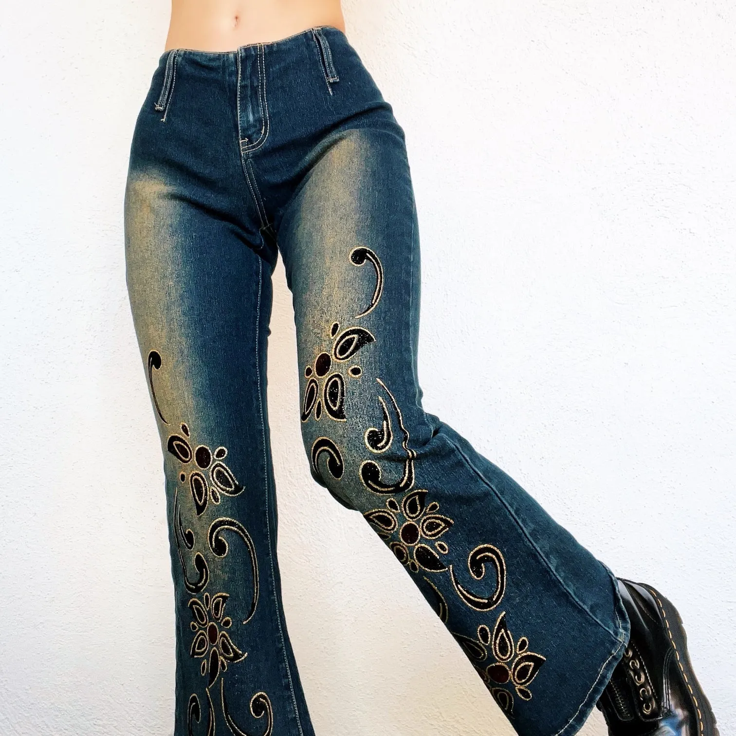 Vintage Velvety Flare Jeans