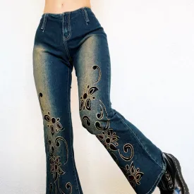 Vintage Velvety Flare Jeans