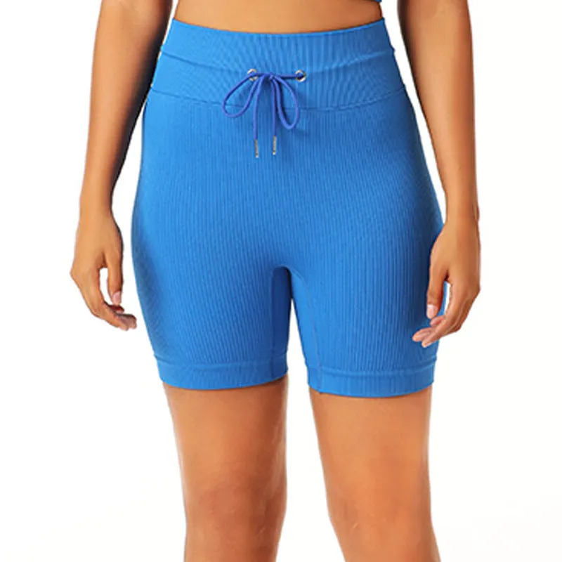 Women Seamless Sports Bra Top Quick Drying Zipper Short Tights