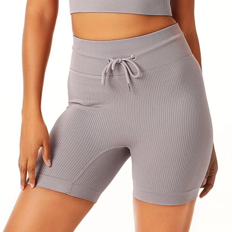Women Seamless Sports Bra Top Quick Drying Zipper Short Tights