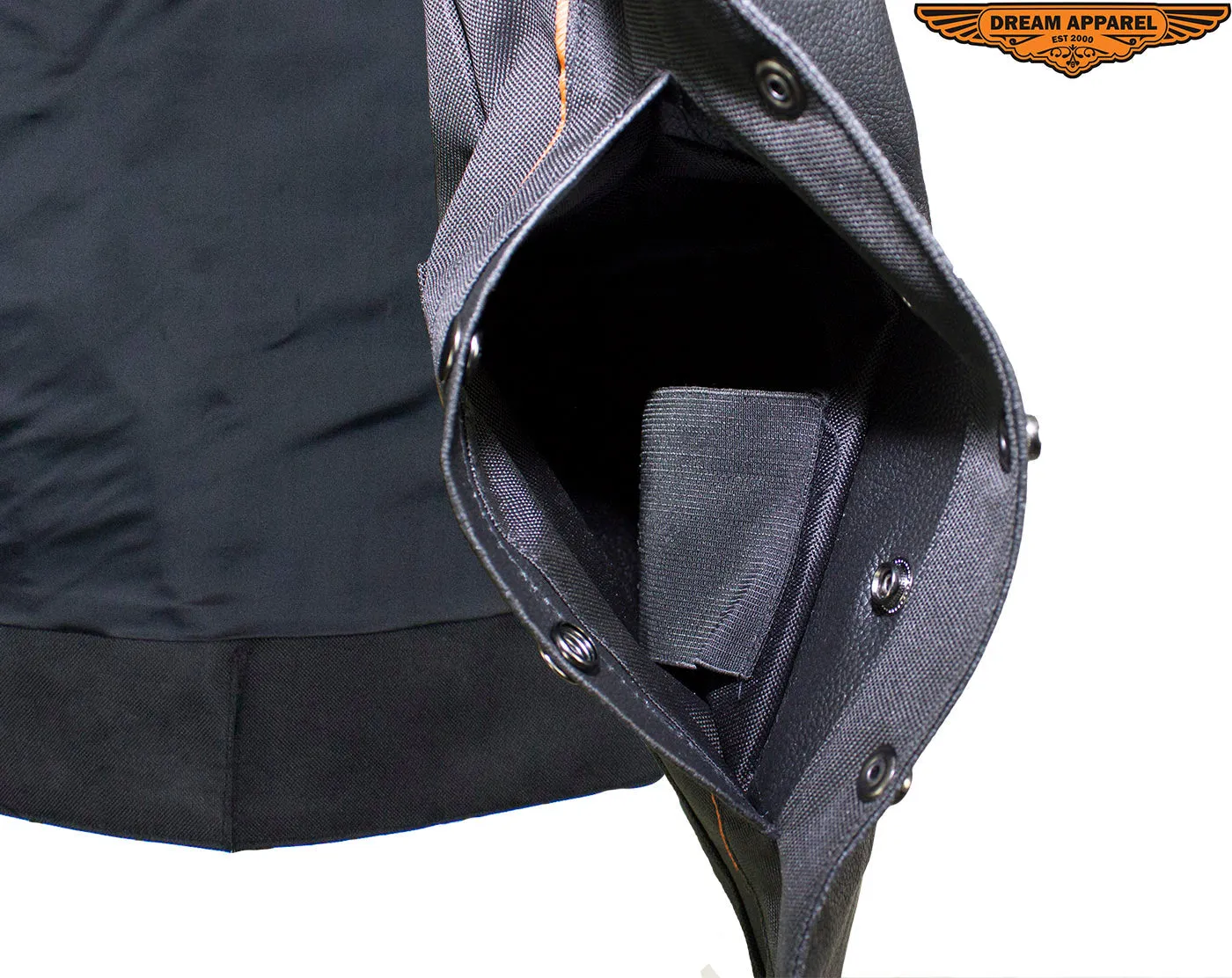 Women's Black Concealed Gun Pocket Vest W/ Side Laces