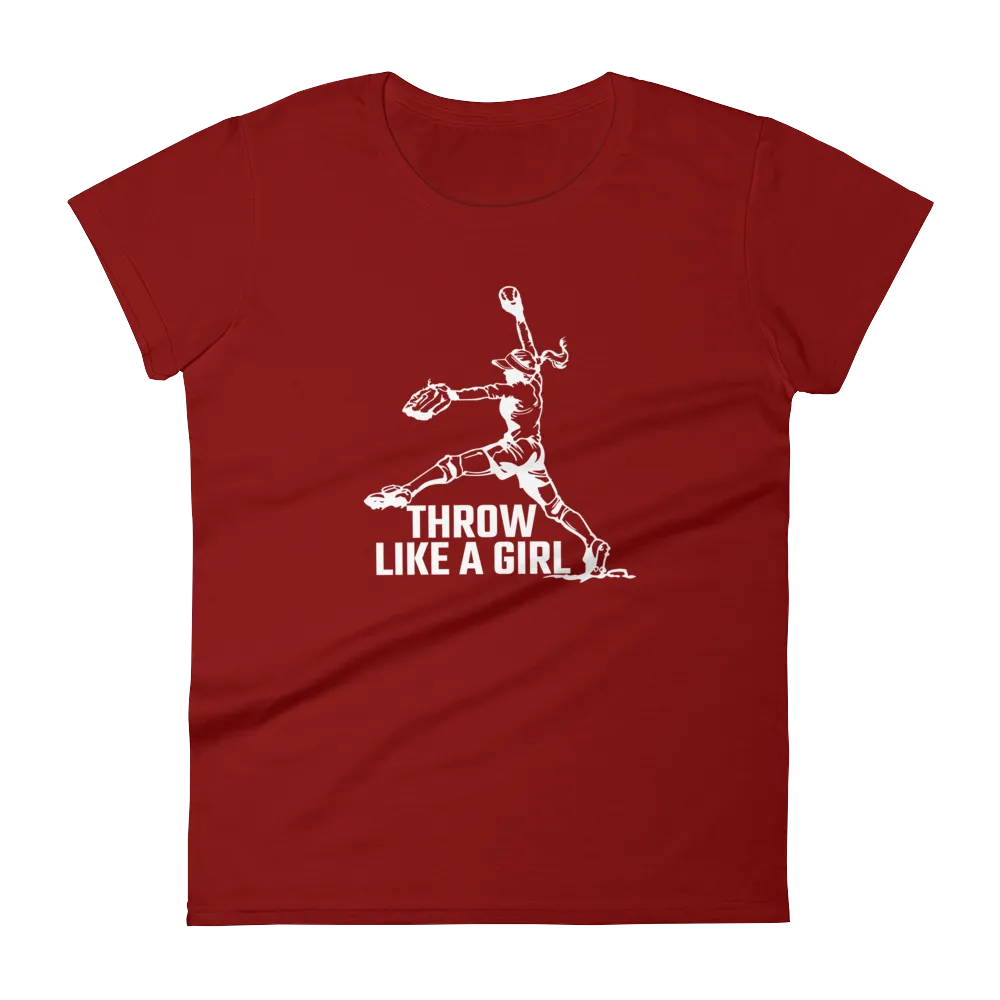 Women's Throw Like A Girl T-Shirt