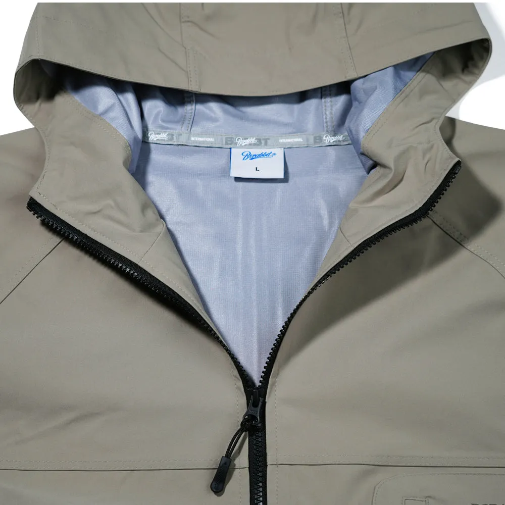WORK STRETCH 3L HOODED JACKET KHAKI