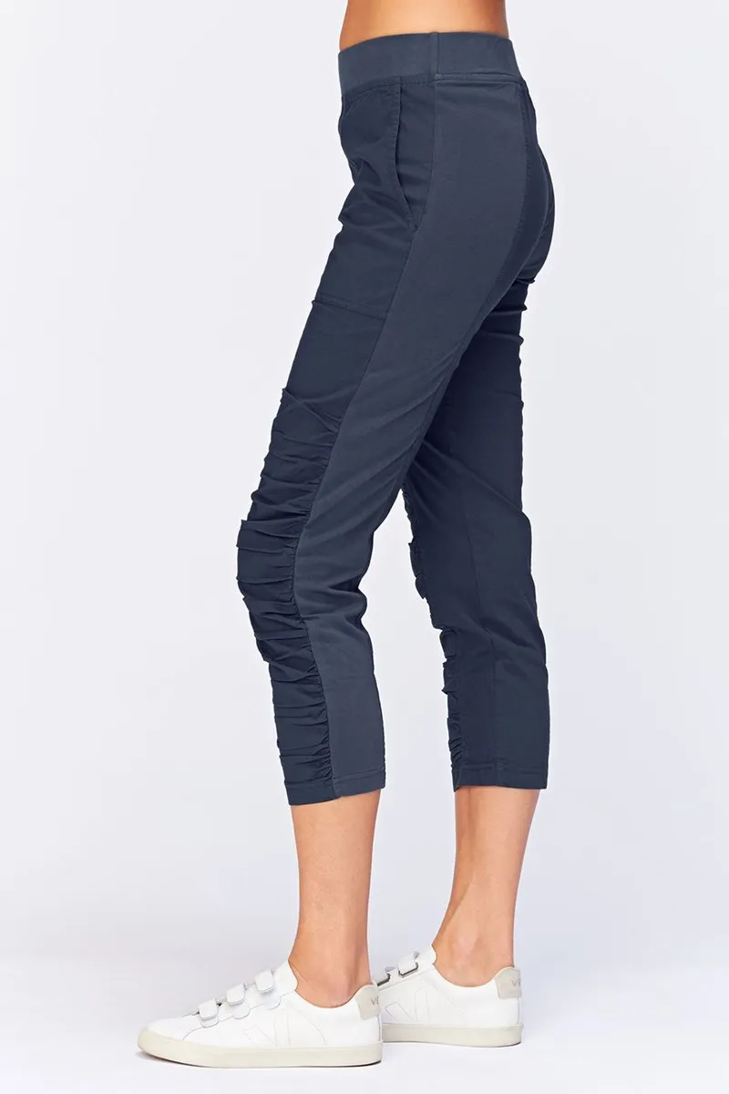XCVI Geyser Stretch Poplin Crop | Navy, Charcoal